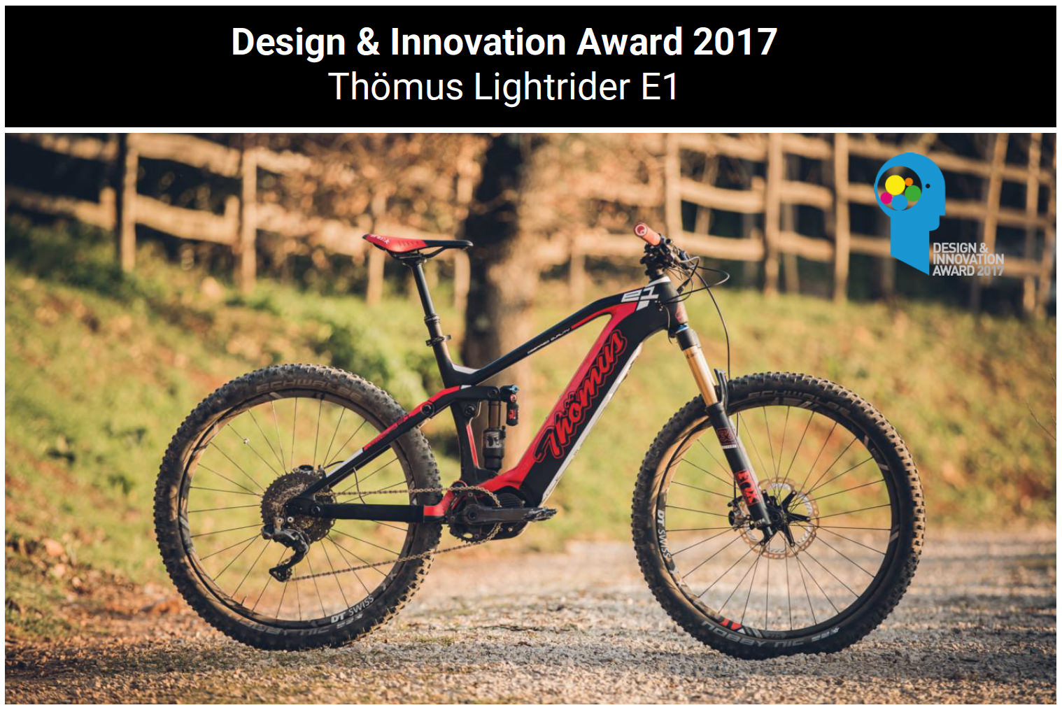 Thömus Lightrider E1 beim Design Innovation Award