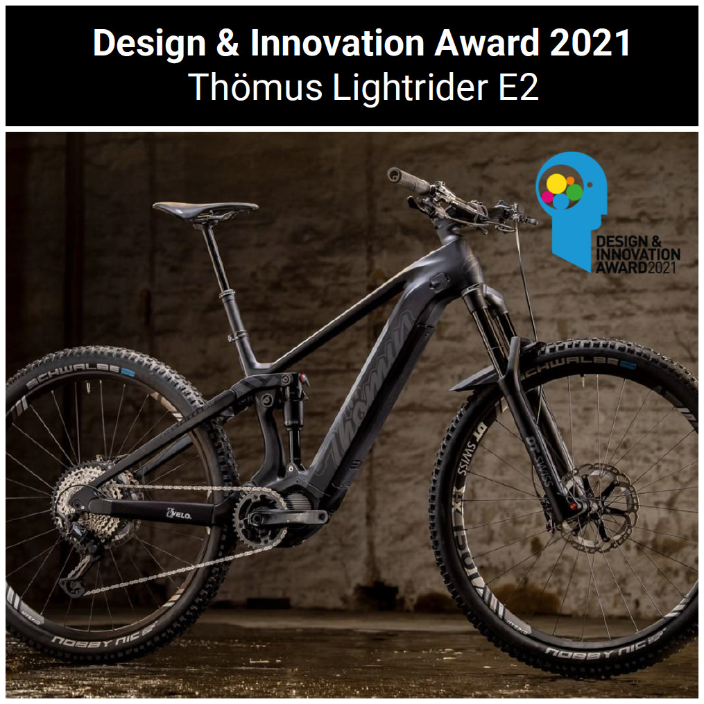 Thömus Lightrider E2 beim Design Innovation Award 2021
