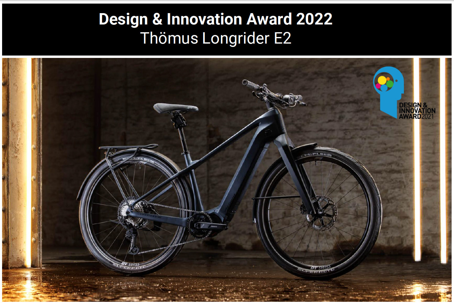 Thömus Lightrider E2 Men XT City Kit beim Design Innovation Award